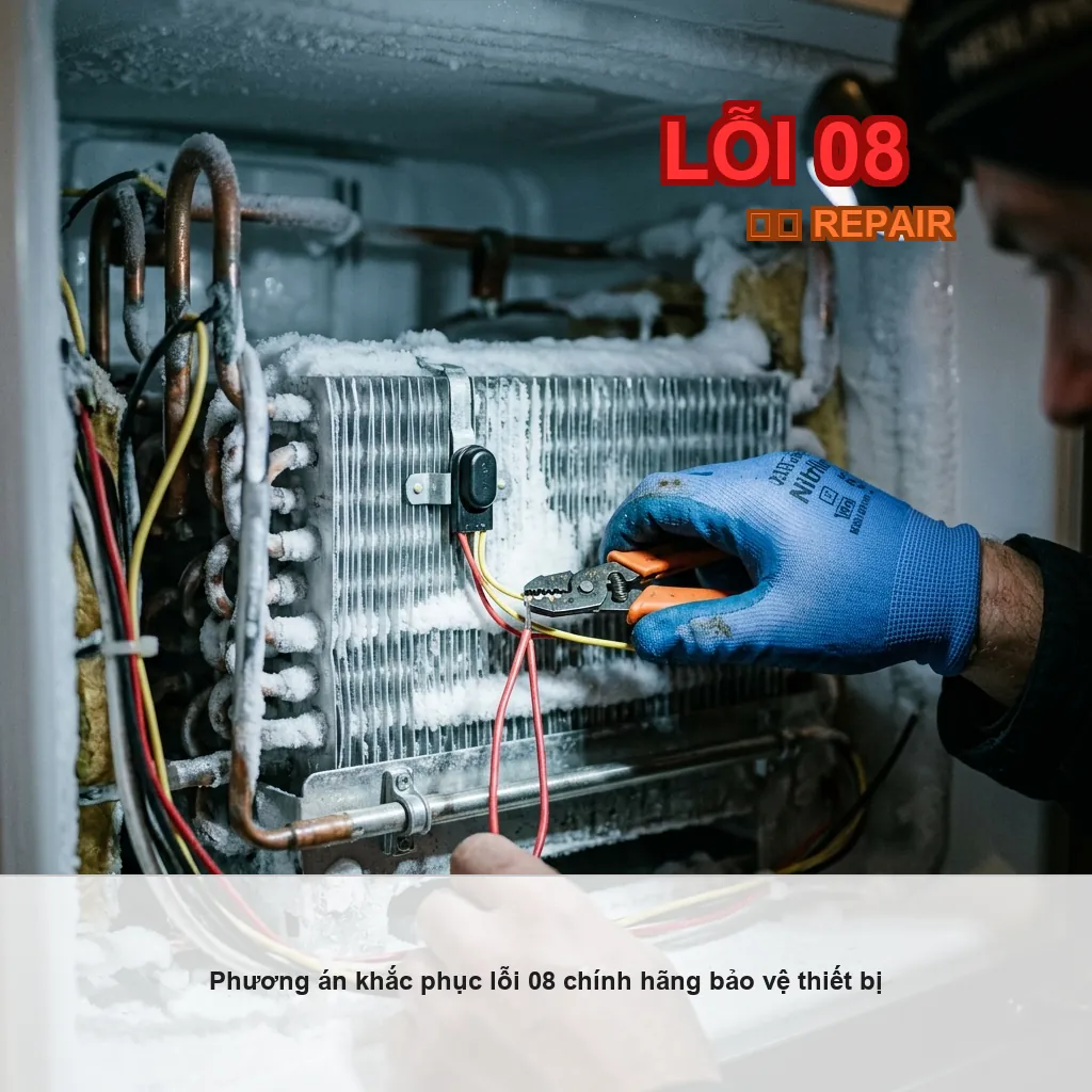 Khắc phục lỗi 08 đóng tuyết dàn lạnh tủ lạnh Samsung RS62R5001M9 5 Khắc phục lỗi 08 đóng tuyết dàn lạnh tủ lạnh Samsung RS62R5001M9 2