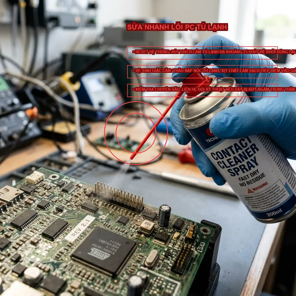 Sửa lỗi PC tủ lạnh Samsung RS64R5301B4 nhanh nhất